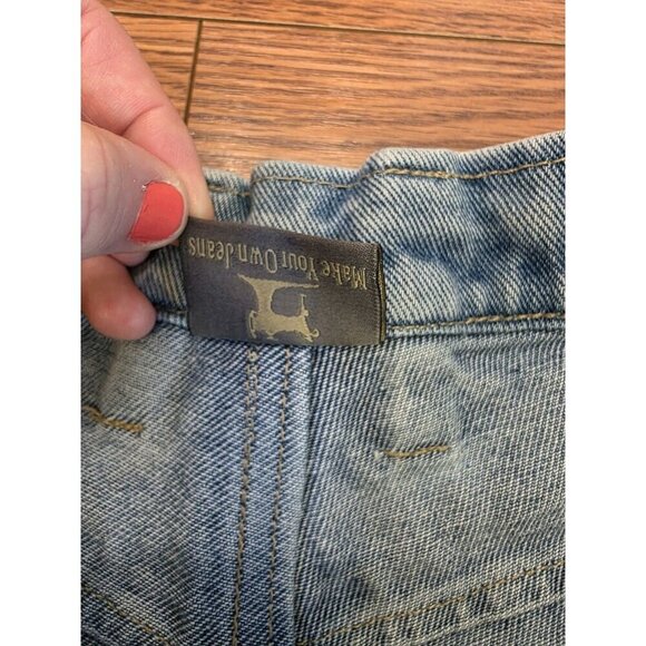 Oliveo MYOJ Womens Jeans Handmade 29W x 33L Ultra Low Rise Straight Leg READ - Picture 6 of 14